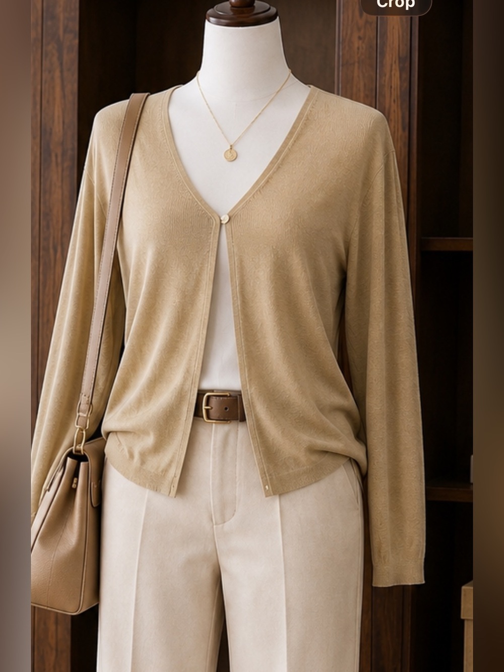 Pineapple Moon Silk Cotton Hook & Eye Cardigan Women’s Large Lightweight Sweater